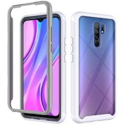 Resim Xiaomi Redmi 9 Yıldızlı Gökyüzü Düz Renk Serisi Darbeye Dayanıklı Pc Tpu Koruyucu Kılıf Beyaz 