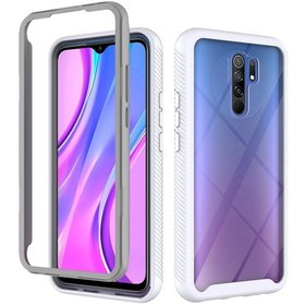 Resim Xiaomi Redmi 9 Yıldızlı Gökyüzü Düz Renk Serisi Darbeye Dayanıklı Pc Tpu Koruyucu Kılıf Beyaz 