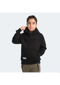 Resim Slazenger LENE Çocuk Kapüşonlu Cepli Siyah Sweatshirt 