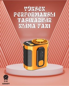 Resim shopwave Sessiz Turbo Fan – Kamp, Spor, Ofis İçin Taşınabilir Mini Soğutucu 