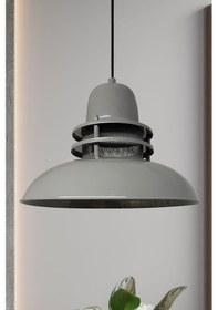 Resim Fener Gri Avize Tekli Sarkıt Mutfak Çocuk Odası Salon Masaüstü Lamba Aydınlatma Modelleri Gri 