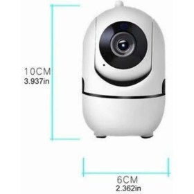 Resim Özgürce Kablosuz Bebek Kamerası 720P 360° Wi-Fi Full Hd Beyaz 