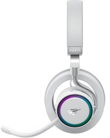Resim Havit Gamenote Fuxi-H8 RGB Gaming Mikrofonlu Kulaklık -Over-Head Style, 32mm Sürücü, 6 Mod Bağlantı 