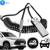 Resim İncisoft Bluetooth 5.1 Usb Aux Receiver Wireless Araç Kiti Kablosuz HD Müzik Dinleme Fm Transmitter 