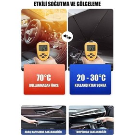 Resim Araba Ön Cam Güneşlik Katlanabilir Güneşlik Şemsiye Ön Cam Gölgelik Suzuki Liana İle Uyumlu 