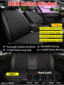 Resim GD Life SsangYong Actyon Sports 2006-2018 - Pikap 7 Parça Full Deri Minder Seti Siyah Beyaz 