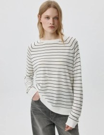 Resim Sela Kareli Karışık Viskon Örgü Süveter 332051529 Siyah 