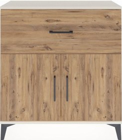 Resim Arges Şifonyer Tek Raflı Tek Çekmeceli 2 Kapaklı 88x30x96 Ayt... Aytaşı 