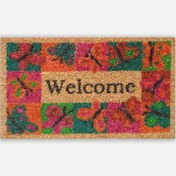 Resim Ekol Butterfly Baskılı Dikdörtgen 30x50 cm Koko-Pvc Paspas Çok Renkli 