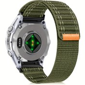 Resim 26mm 22mm Naylon Saat Kayışları Garmin Fenix E/Fenix 8 AMOLED-47mm/Fenix 7/7 Pro/Fenix 6 Pro/6/Fenix 8 51mm/Fenix 7X/ Fenix 6X/ Fenix 5X/ Enduro 2 ile Uyumlu, Garmin Fenix5/Fenix 5 Plus/Forerunner 965/945/Descent G1/Approach S62/Fenix 7X Pro Sapphire Solar/ 6X Pro/5X Plus/Tactix 7 için QuickFit Spor Saat Kayışı 