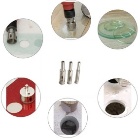 Resim Depolife Cam Fayans Mermer Granit Delme Pancı Boru Tipi Elmas Karot Uç 16MM 