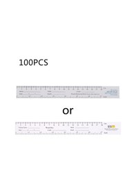 Resim Tek Kullanımlık Yara Ölçme Cetveli Premium Kağıt Mezura Educare Mezura Yara Ölçüm Araçları 18 Cm 7'' 