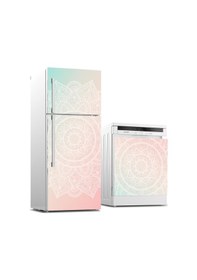 Resim Buzdolabı Ve Bulaşık Makinası Beyaz Eşya Sticker Kaplama Mandala 