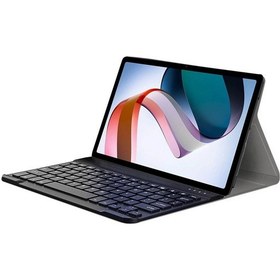 Resim Xiaomi Uyumlu Redmi Pad 10.61 inch Bluetooth Klavyeli Standlı Kılıf BKK4 