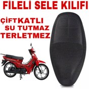 Resim Mondial Sfc Snappy Kh 100 Motosiklet Sele Koltuk Kılıfı Fileli (439091320) 