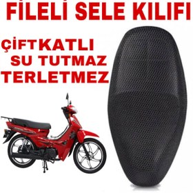 Resim Mondial Sfc Snappy Kh 100 Motosiklet Sele Koltuk Kılıfı Fileli (439091320) 