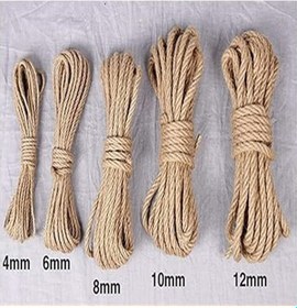 Resim 6 Mm 100 Metre Jüt Halat Kendir İp Hasır Urgan 
