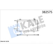 Resim Klıma Radyatoru Honda Cıvıc X Fc 1.6ı-dtec 16 / Kurutucu Ile Brazıng Al/al 675x376x12 