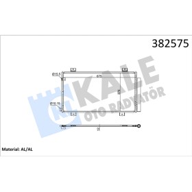 Resim Klıma Radyatoru Honda Cıvıc X Fc 1.6ı-dtec 16 / Kurutucu Ile Brazıng Al/al 675x376x12 