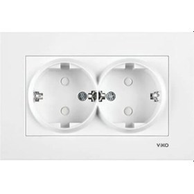 Resim Viko KARRE İKİLİ Topraklı Priz 