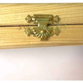 Resim sywoods 2 adet No:2 Tavla klips 26x18 mm kutu kapak kilit ahşap kilidi sarı 