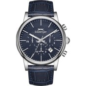 Resim Slazenger SL.09.2481.2.01 Lacivert Deri Kordon Erkek Kol Saati 