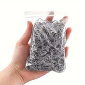 Resim 1050 adet Paslanmaz Çelik Açık Atlama Halkaları Takı Yapımı Bağlantı Elemanları Split Rings Aksesuarlar DIY Takı Malzemeleri için 