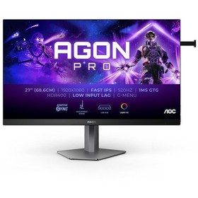 Resim Aoc Agon Pro AG276FK 27” 520 Hz 0.3 Ms HDMI Dp Adaptivesync Pivot HDR400 Fast IPS Esports Gaming Monitör 