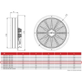Resim Bahçıvan BSM450 Sanayi Aspiratörü 45CM Monafaze 