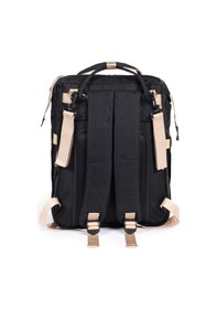 Resim Beşikli Anne Bebek Bakım Sırt Çantası Siyah 