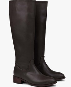 Resim Shoeberry Kadın Erica Kahve Cilt Kovboy Çizme 