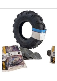 Resim 400-8 Çapa Makinesi Lastiği Traktör Desen Lastik+iç Lastik Set 