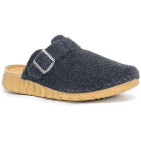 Resim Yumuşak Confort Taban Keçeli Tokalı Kapalı Erkek Terlik Siyah Tarzmine4181 Siyah 