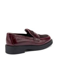 Resim Bordeaux Oxford Klasik Kadın 79y2 Frau Horsyalias Bordeaux 