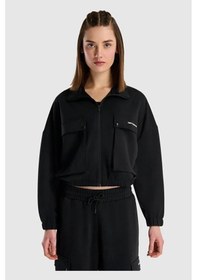 Resim New Balance Lifestyle Wnj1529-bk Siyah Kadın Sweatshirt Siyah 
