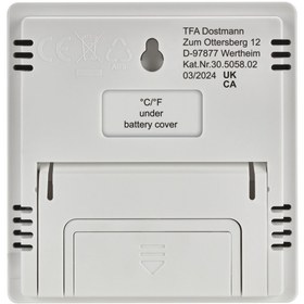 Resim TFA Dostmann 30.5058.02 (ALMAN MARKASI) Sıcaklık Ve Nem Ölçer (ALARM, SAAT VE TARİH IÇERİR)thermo-higrometre 