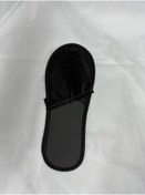 Resim Poyrazmed Siyah Otel/hastane Terliği 50 Adet Tek Kullanımlık 