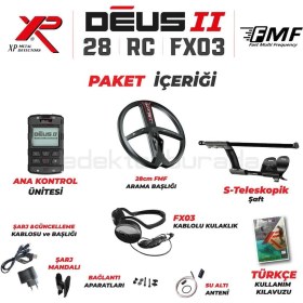 Resim Dedektör Burada DEUS 2 28CM FMF BAŞLIK,ANA KONTROL ÜNİTESİ,FX03 KULAKLIK 