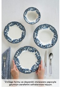 Resim Emsan Melora 24 Parça 6 Kişilik Yemek Takımı Renkli 