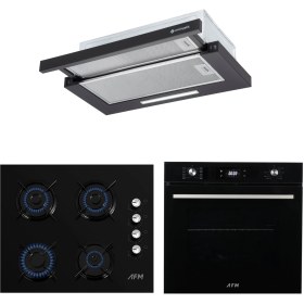 Resim Eminçelik ve Afm Tech Marka / Reims Siyah Turbolu Ankastre Set (FM7700 + FM2200 + As 1320 B60) 