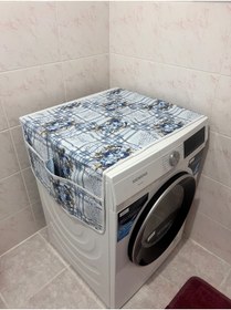 Resim Çalışkan Çeyiz Evi Lüx Cepli Çamaşır Makinesi Örtüsü 