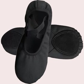 Resim Gymo Dancewear Pro Stretch Bale Patiği Siyah 