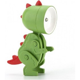 Resim Adet Led Öğrenci Sevimli Gece Lambası, Mini Köpek Dinozor Okuma Masa Lambası, Taşınabilir Katlanabilir Küçük Masa Lambası Küçük Mini Yeşil 