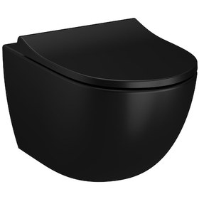 Resim VitrA Sento Rim-ex Asma Klozet 54 cm Mat Siyah 7748B083-0559 