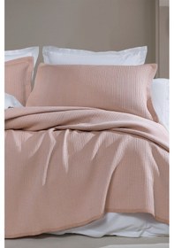 Resim Yataş Bedding Digna Çift Kişilik Yatak Örtüsü Seti - Pudra 