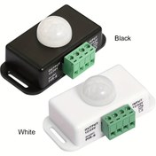 Resim PIR Hareket Sensörü | 1/2 Adet PIR Otomatik Ayarlanabilir Hareket Sensör Anahtarı | DC 12V/24V 6A IR Kızılötesi Dedektör Işık Modülü | LED Şerit Lamba için Beyaz/Siyah 