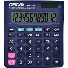 Resim Ofica Hesap Makinesi Masa Tipi 12 Hane TAX'lı FH-5100 