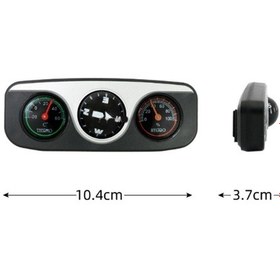 Resim Torpido Üstü Pusula Termometre Higrometre Yapışknalı 