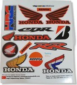 Resim Honda Uyumlu Sticker Seti 13 Parça Şeffaf Su Geçirmez Honda Etiket 