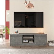 Resim Yurudesign Silva Tv Ünitesi Tv Sehpası 2 Kapaklı 120cm Beton Sv1-rg 